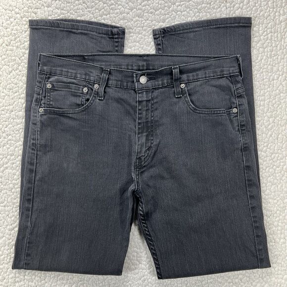 Levi’s 569 Jeans Men’s 34x32 (Actual 34x31) Black Loose Straight Grunge Casual - Picture 1 of 11